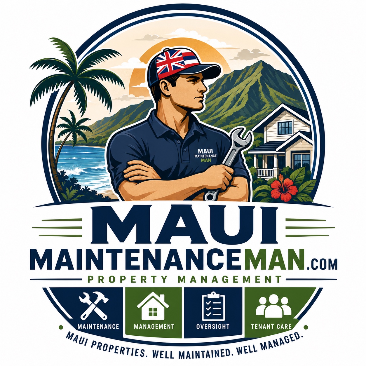 Maui Maintenance Man handyman and property maintenance logo